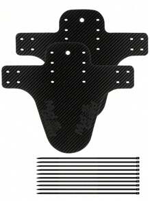 Quick-Release Mudguard For MTB/Road Bikes | Durable High-Index Plastic & Tool-Free Installation - All-Size Fit Front & Rear Universal Mudguard With Rustproof Mounting Brackets Thicken Widen Bicycle - Full Coverage Rain Protector