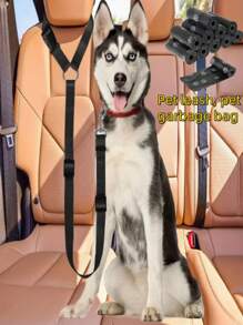 Cinturón de para mascotas en el coche, productos para el coche, correa de para perros, correa para mascotas, cinturón de para perros y gatos, sujeción para reposacabezas del coche, de nailon ajustable, sujeción para vehículo para perros, accesorios para mascotas en el coche, accesorios para el coche