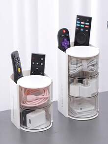 1PC Rotating Hair Accessories Storage Box - Organizer For Makeup Brushes, Combs, Hair Clips, Scrunchies, Hair Claws & Jewelry, Perfect Gift For Halloween/Christmas/Thanksgiving - Multicolor - View 4