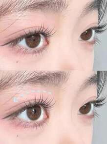 120 片自然簇状假睫毛，无胶日常佩戴，淡妆，公主卡通风格，分段式松垮三步逼真睫毛（随机底部卡片）睫毛簇，睫毛簇，单根睫毛，睫毛，假睫毛