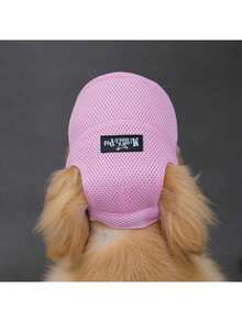 1pc Cute Dog Hat Polyester With Ear Holes - Sun Protection, Adjustable Size For Small/Medium/Large Dogs, Wearable In All Seasons - Pink - View 12