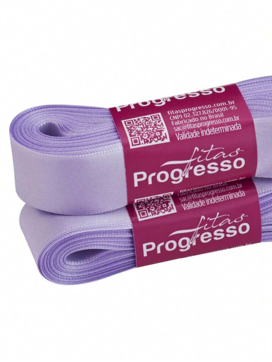 Satin Ribbon 22mm Wide In 10m Pieces. - PURPLE (COLOR 245) - View 1