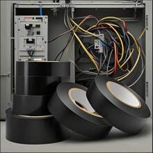 10 szt./rolka wysokiej jakości czarnej taśmy izolacyjnej, odporna na ciepło czarna gumowa taśma izolacyjna | Wytrzymała i elastyczna, super wodoodporna, trudnopalna, odporna na ciepło taśma izolacyjna, odpowiednia do instalacji elektrycznych wewnątrz i na zewnątrz, samonaprawiająca się taśma o wysokiej wydajności, do rur i powierzchni z tworzyw sztucznych, artykuły samoprzylepne do użytku domowego/biurowego/samochodowego, najlepsze do narzędzi dekoracyjnych, wiązek przewodów zewnętrznych, rur, zimowych narzędzi do odśnieżania, zdejmowana i wielofunkcyjna, odpowiednia do okablowania i izolacji