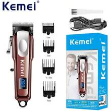 Kemei KM-233 Cordless Hair Clippers For Men Professional,Rechareable Hair Beard Timmer For Men With LCD Dispaly,R-TYPE BLADE Dustment Of The Cutter Head,Electric Razor Beard Shavers Gift For Men,USB Type-C - Multicolor - View 3