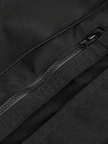 Men's Winter Hooded Jacket Outdoor Casual Streetwear Coat - Black - View 7