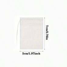 10/100/200/300/500pcs Non-Woven Tea Bag Filter Bags - Reusable, Sealed, And Lint-Free For Restaurant, Coffee House, And Home Use - Perfect For Loose Leaf Tea, Spices, And Herbs - White - View 3