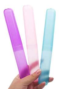 1Pcs/2Pcs Portable Dustproof Toothbrush Box Holder Plastic Toothbrush Container Storage Box, Suitable For Daily Household Packaging And Travel Toothbrush Boxes, Breathable, Antibacterial, And Protective For Your Toothbrush - Suitable For All Sizes - Nhiều màu - Xem 6