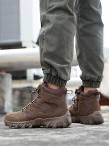 بوت المشي لمسافات قصيرة الرياضية الخفيفة الوزن متعددة الاستخدامات للرجال، بوت رياضية للتدريب والاستخدام اليومي، بوت تريكينج - بني - مشاهدة 4