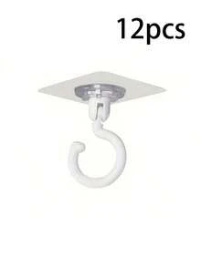 20个天花板安装可旋转免钻挂钩 - 彩色 - 查看 10