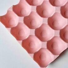 Conjunto de 2 piezas, 24  cuadrículas /pieza, caja de almacenamiento de huevos, recipiente de almacenamiento de huevos para refrigerador, caja de preservación de alimentos de cocina, soporte de huevos creativo,  soporte de huevos apilable transparente para almacenamiento y organización de cocina, material de contacto, seguro y fácil de limpiar , Navidad - Rosa - Ver 8