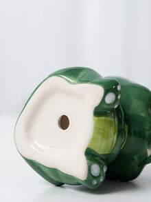 1pc Super Cute Cartoon Animal Succulent Planter, Ceramic Adorable Succulent Pot, Unique Indoor Desktop Decor Planter, Suitable For Succulent Planting, Desktop Decoration, Home Decor, Plant Cultivation - Multicolor - View 5