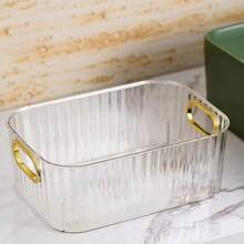 1 giỏ đựng đồ trang điểm bằng acrylic, hộp đựng son môi, mặt nạ, đồ chăm sóc da, đồ ăn nhẹ, mỹ phẩm, đồ dùng để bàn. - Nhiều màu - Xem 5