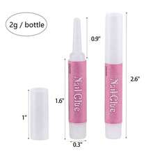 10pc Nail Glue, Super Strong Nail Glue For Acrylic Nails Long Lasting Professional Nail Tip Glue For Press On Nails Bond For Acrylic Nails Adhesive Nail Glue For False Nail Tips 2g/0.07OZ/PCS - 10pcs/pack - 查看 8