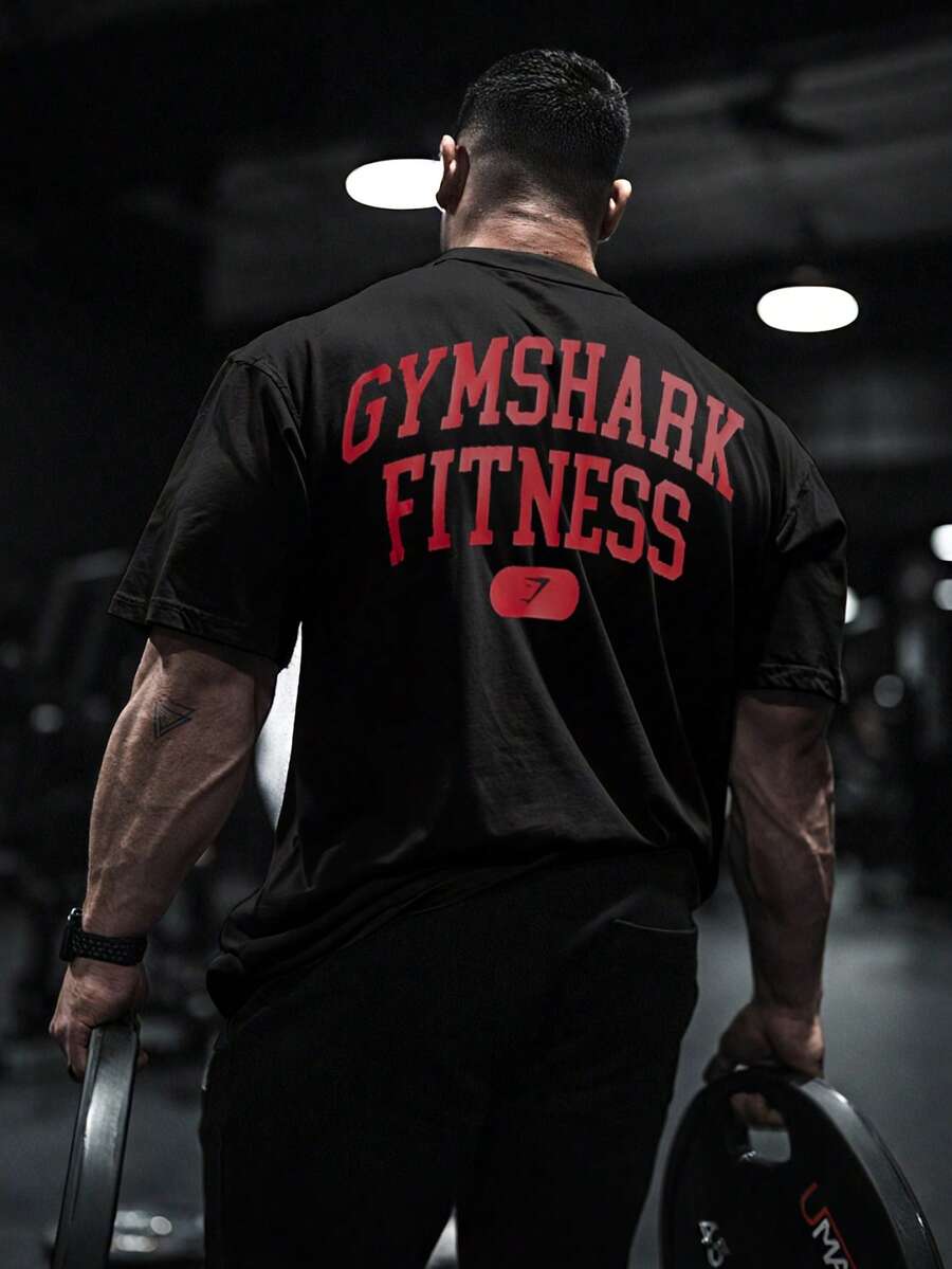 Camisa T Unisex. Para Hombres. Manga Corta. Camisa T De Manga Corta. Ropa De Primavera. Ropa De Verano. Prenda De Vestir. Prenda Superior. Ancha. Silueta Grande. Diseño Con Estampado. Obsequio. Regalo. Estilo Street. Primavera. Verano. Otoño. Invierno. Para Hombres. - 黑色 - 查看 1