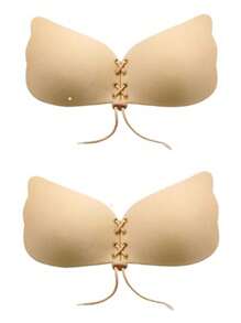 1/2pcs Women Invisible Lift Strapless Bra With Removable Pads, Suitable For Backless Dresses And Bridal Gowns - Multicolor - View 20