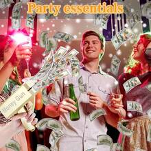 [600pcs/60pcs]1set Realistic Fake Banknote Models Replica Money, Movie Video Photography Props, Thanksgiving, Halloween, Christmas Party Holiday Decorations, Birthday Wedding Event Atmosphere Supplies Props, Coin Party Celebration, Fake $100 Bills, Arp, Prop Coins, Fake Money, Toy Money, Realistic Money - 彩色 - 查看 4