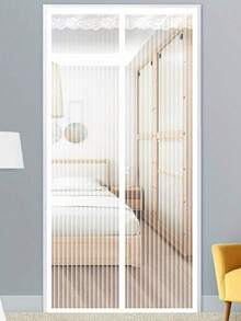 DeTODO Mosquitero Magnético, Cortina de Puerta anti-Mosquitos, Mosquitera Magnética para Puertas, Con Malla Super Fina Para Dejar Pasar el Aire Fresco, Cierra Automáticamente, Facil de Instalar - Blanco - Ver 1