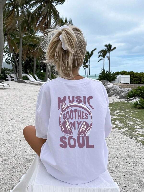 Comfortable & Cool Summer Top For Music-Loving Tween Girls, Student & Young Casual Wear