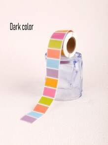 500 PCS/1 Roll Waterproof Color-Coded Index Tabs - Vibrant Sticky Labels For Organizing, Tagging & Personalized Name Tags,School Supplies,Back To School