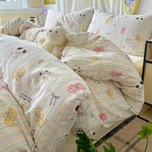 Dormitory Bedding - Fiesta de mascotas de rayas azules - Ver 13