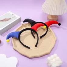 1pc Fashionable Halloween Cartoon Headband, Unique Funny Clown Headpiece, Cute Party Makeup Masquerade Costume Accessory