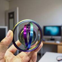 3D Printed , Office Stress Relief Toy, Creative Spinning Gyro, Holiday Gift - Multicolor - View 6