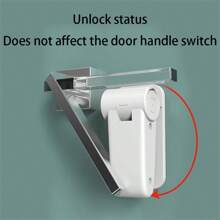 Door Handle Lock, Preventing Children From Opening The Door, Easy For Adults To Operate With One Hand, Durable ABS With 3M Adhesive Backing, No Tools Needed For Installation, Door Blocker For Girls,Protector,Anti-Theft And Anti Lock - Multicolor - View 3