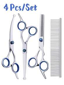 Dog Lover And Dog Mom Love Grooming Scissors With Round Tip,Professional Dog Lover And Dog Mom Love Grooming Kit,Dog Lover And Dog Mom Love Hair Shears Set,4CR Stainless Steel Heavy Duty Cat/Dog Lover Gift And Dog/Cat Mom Love Pet Grooming Scissor For Dog Lover And Dog Mom Loves, Cat Lover And Cat Mom Loves And Other Animals - Multicolor - View 13