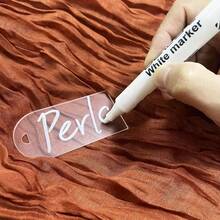 20/50 piezas Marcadores de libros de acrílico transparente y esmerilado - Marcadores de libros de plástico en blanco con orificio para colgar, adecuados para proyectos DIY, Navidad, Halloween, tarjetas de lugar para bodas, decoraciones navideñas, regalos navideños, elegantes sujetadores de libros