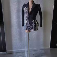 Mode Neues Design Sinn Quaste Kette Bar Performance Abend Gastgeber Anzug Kleid - Stil 15 - Übersicht 3