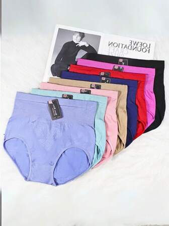 3 Braga Cintura alta Faja Efecto compresión Moldeador Glúteos Figura Perfecta Silueta Firme Cómodas Ajustable Multicolor