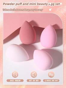 12 قطعة، إسفنجات تجميل لخلط الأساس، مناسبة للسوائل والكريمات والبودرة، متعددة الألوان، خالية من اللاتكس للخلط الرطب والجاف لأساس المكياج والكريمات، إسفنجات مكياج من البولي يوريثان الماص، مناسبة لأساس السوائل والكريمات والبودرة، مناسبة لجميع أنواع البشرة