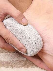 1 pieza Piedra pómez para pies con callos gruesos, manos y piel muerta, piedras pómez naturales para pies, exfoliante de pies para pedicura y talones agrietados, para dar forma a pies hermosos, productos para el cuidado de los pies, cepillos para pies, herramientas de exfoliación de pies