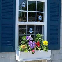 3PCS Security Alarm System Sign For Home, Self-Adhesive Weatherproof Small 24 Hours Warning Sticker, Safety Protection System For House Doors And Windows, Indoor & Outdoor Use 2.8x2.4 In