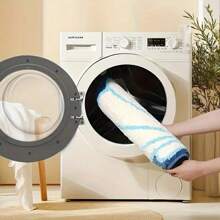 1 قطعة سجادة حمام بشكل محار مبطن - قابلة للغسل في الغسالة 100% بوليستر، بتصميم محار أزرق وأبيض، ملمس ناعم وفاخر، مناسبة للحمام والغرفة والمطبخ والمكتب وغرفة الألعاب - سجادة أرضية زخرفية، سجادة حمام ديكور مدخل الحمام والمطبخ