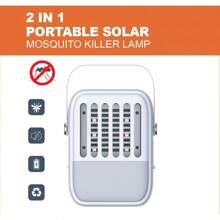 Fly Swatter Racket, Rechargeable, 2 In 1 Racket With USB Rechargeable Base, Powerful Mosquitoes Trap Lamp & Fly Killer, 3-Layer Safety Mesh Home, Bedroom, Kitchen, Patio - 太陽能滅蚊燈 - 查看 7