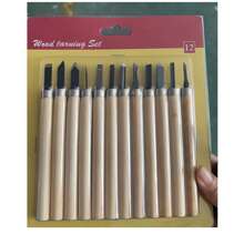 12pcs Professional Wood Carving Chisel Set - Handtools For Fine Carving And Woodworking, Made Of Durable Material
