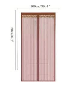 DeTODO Magnetic Screen Door, Anti-Mosquito Door Curtain, Magnetic Screen Door, With Super Fine Mesh To Let Fresh Air In, Closes Automatically, Easy To Install - Coffee Brown - View 2