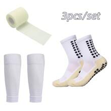 3pcs/Set Universal Sports Socks, Leg Covers, Non-Slip, Football Socks Tights, For Football Hiking Fitness Biking Tennis Gym Training (Male And Women)