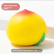 Pink Peach Squeeze Toy, Stress Relief Squishy Toy, TPR Slow Rebound Decompression Toy