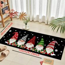 1pc Home Decor, Truck & Christmas Tree Pattern Printed, Christmas, Christmas Gift, Christmas Decoration, Diatomite Kitchen Carpet, Kitchen Mat, Rug, Rectangle Carpet, Suitable For Living Room, Bedroom, Hallway, Bathroom, Laundry Room - Polyester Carpet, For Indoor And Outdoor Home Decor - Multicolor - View 26
