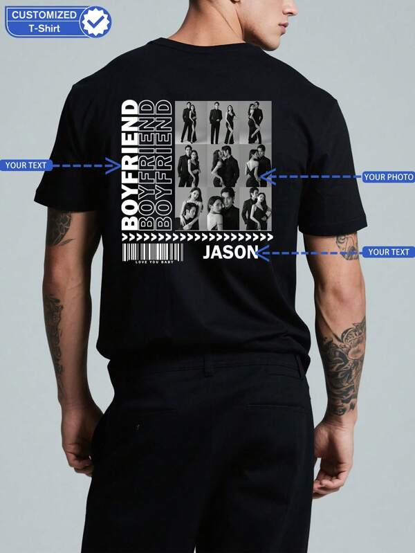 Camiseta personalizada, camiseta con foto personalizada, camisetas de regalo sorpresa para la novia, sudadera personalizada para el novio, mejores regalos para la novia