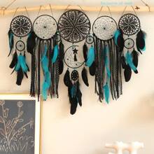 1 Set Bohemian Dream Catcher Wall Hanging, European Style Home Decor, Handmade Feather Dream Catcher, Universal Room Decoration, Holiday Gift
