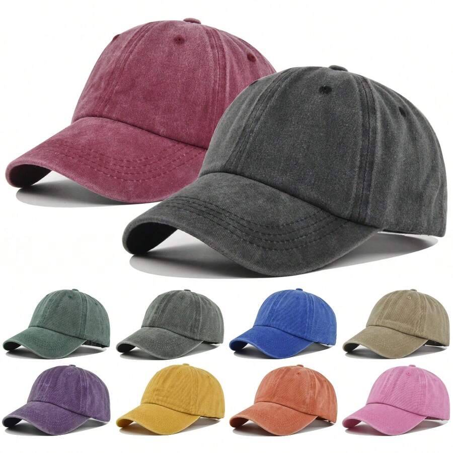 Baseball Cap For Women In Summer With Deep Top And Large Head Circumference Hat For Spring And Autumn With Small Face-Showing And Versatile Casual Duckbill Cap - A - View 1