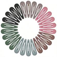 Exquisite Hair Clip36 PCS Snap Hair Clips 1.89 Inch Metal Tear Drop Hair Barrettes Drip Coated Hair Clips For All Hair Types Hair Accessories For Women GirlsMatt Colors - Màu mờ - Xem 1