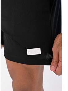 VITARA Men's Sports Shorts | Breathable Dry Fit Fabric | 2 Colors | Ideal For Training And Everyday Life, CrossFit, Running, Bodybuilding, Soccer, Gym - 黑色 - 查看 3