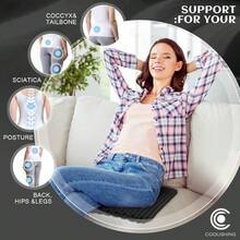 Gel Seat Cushion For Long Sitting Double Thick Gel Seat Cushion Breathable Honeycomb Chair Cushion With NonSlip Cover For Office Chair Car Wheelchair Long Trips Relief Sciatica Pain - màu đen - Xem 6