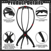 2 Packs Wig Head Stand, Travel Wig Holder For Styling For Women Multiple Wigs