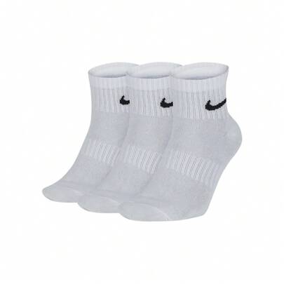 Nike 耐克标志纯色舒适训练袜礼盒装，男女通用，白色