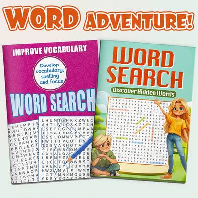 Word Search Collection - Find Hidden Words In The Letter Grid | Fun Vocabulary And Spelling Practice